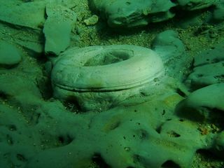 A doughnut-shaped structure found off the Greek island of Zakynthos.