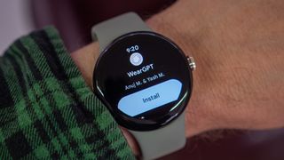 Running ChatGPT on a Google Pixel Watch with the WearGPT app