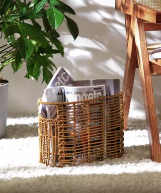 Habitat Rattan Magazine Holder