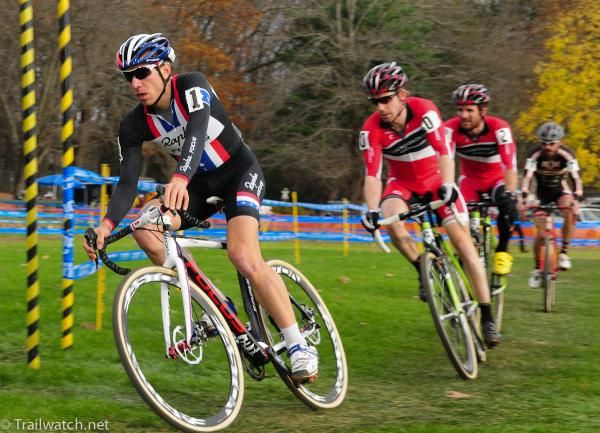 Jeremy Powers (Rapha Focus) seemed content to follow for much of the race
