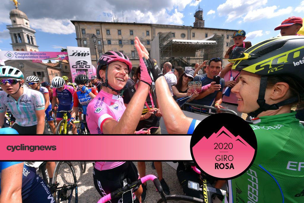 Annemiek van Vleuten and Amanda Spratt at the 2019 Giro Rosa