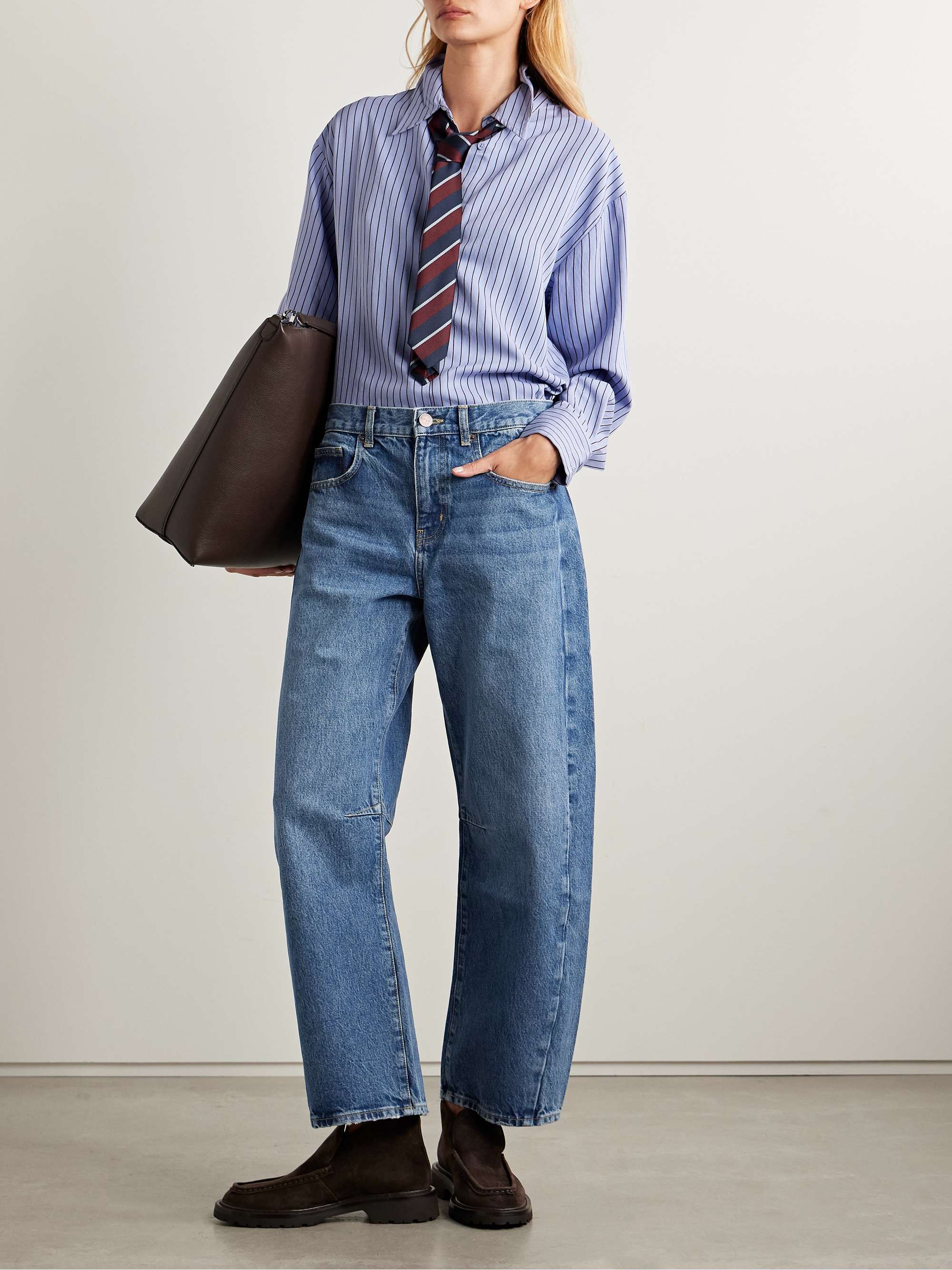 The Megalyn High-Rise Barrel-Leg Jeans