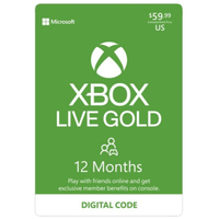 Xbox Live Gold | 12 months | $59.99 at Best Buy