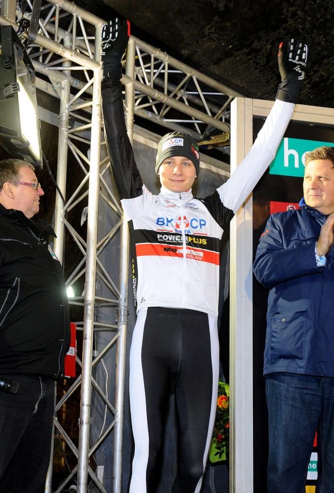Mathieu van der Poel (BKCP - Powerplus) moves onto the overall lead of the Superprestige classification