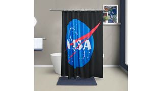 NASA logo shower curtain