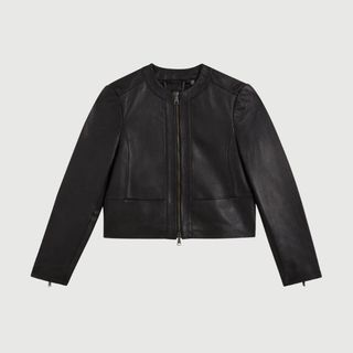 Ted Baker leather jacket for over 50 capsule wardrobe