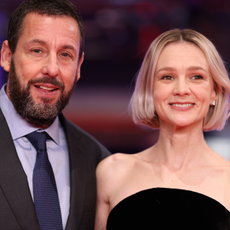 Adam Sandler and Carey Mulligan attend the "Spaceman" premiere during the 74th Berlinale International Film Festival Berlin at Berlinale Palast on February 21, 2024 in Berlin, Germany.