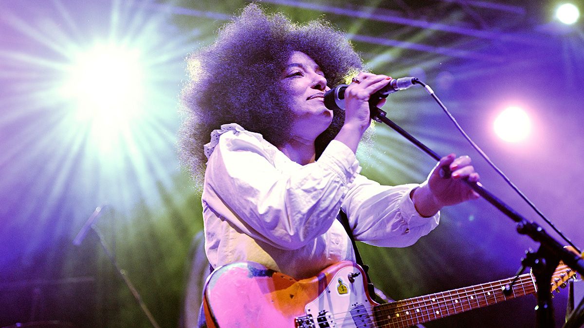 Lily Fontaine of English Teacher performs on stage at Electric Brixton on May 29, 2024 in London, England