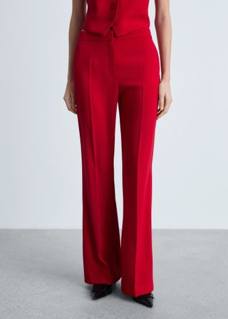 Wideleg Suit Trousers - Women | Mango Usa