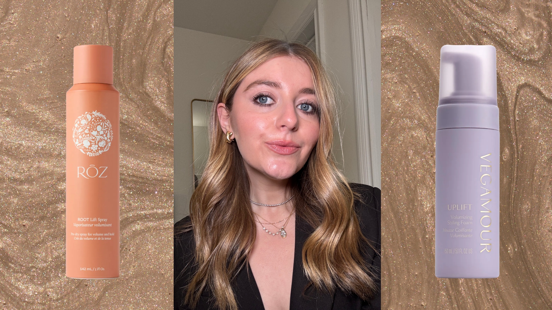 samantha holender on bronze background with root lifters