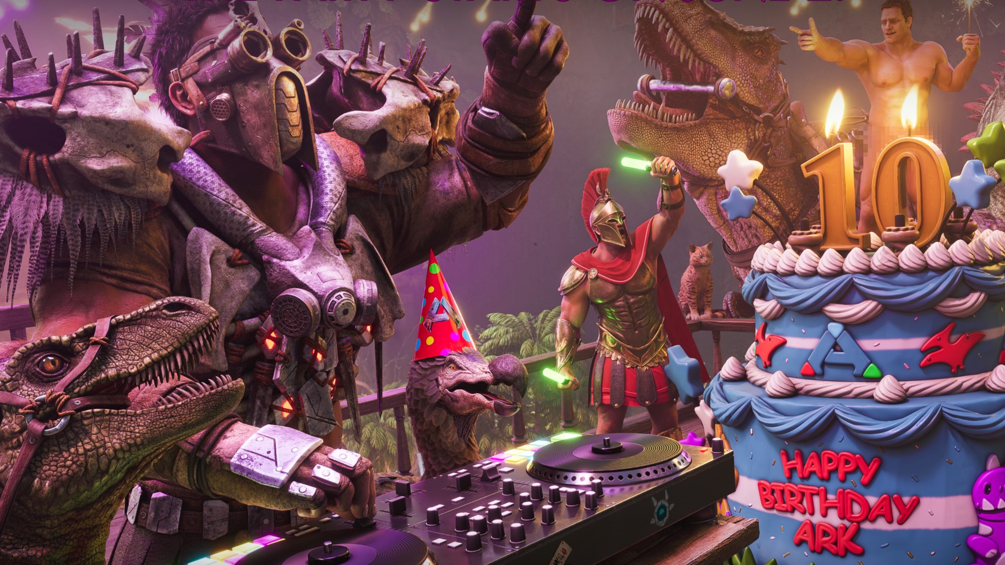 Ark: Survival Ascended celebrates 10 years of dino-dodging with a visual upgrade and letting you run around in your birthday suit
