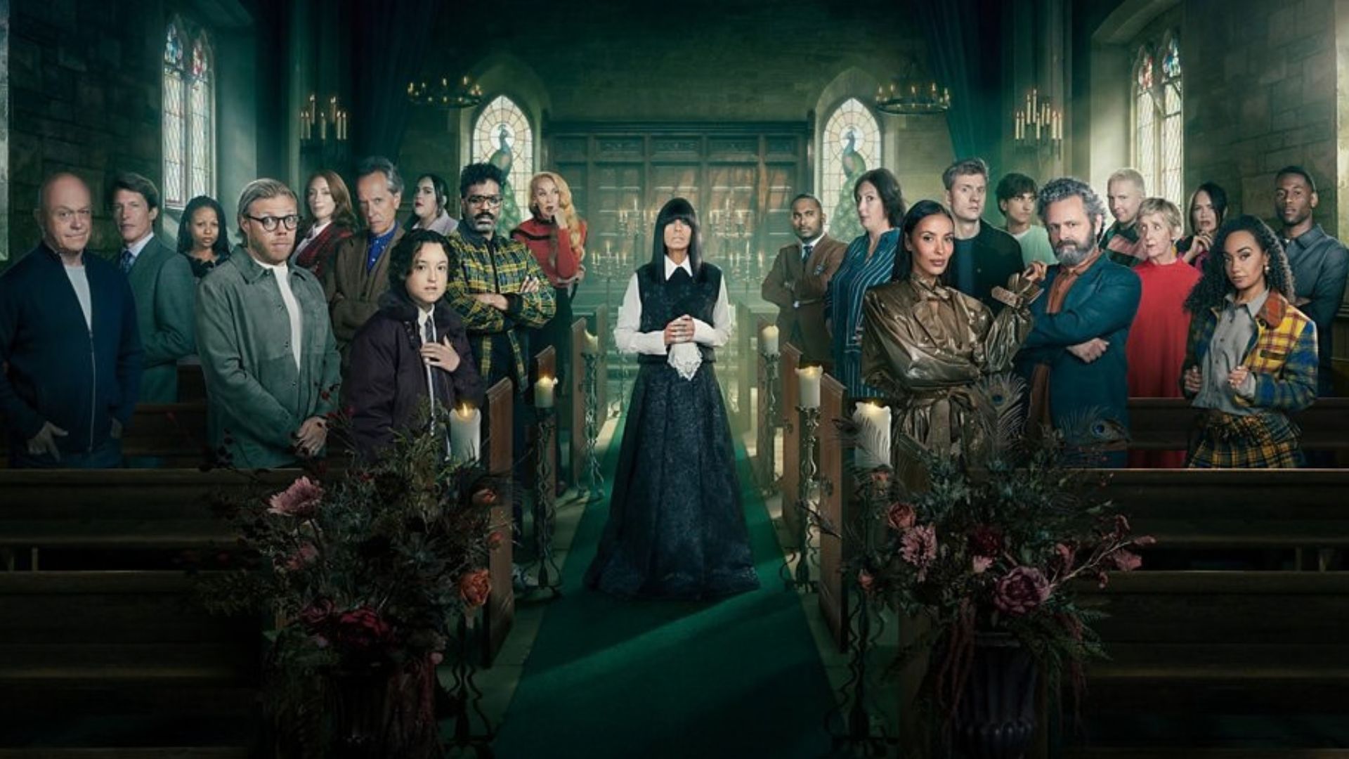 Claudia Winkleman and the cast of Celebrity Traitors season 2