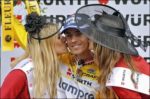 Damiano Cunego (Lampre-ISD) is the new leader of the Tour de Suisse.