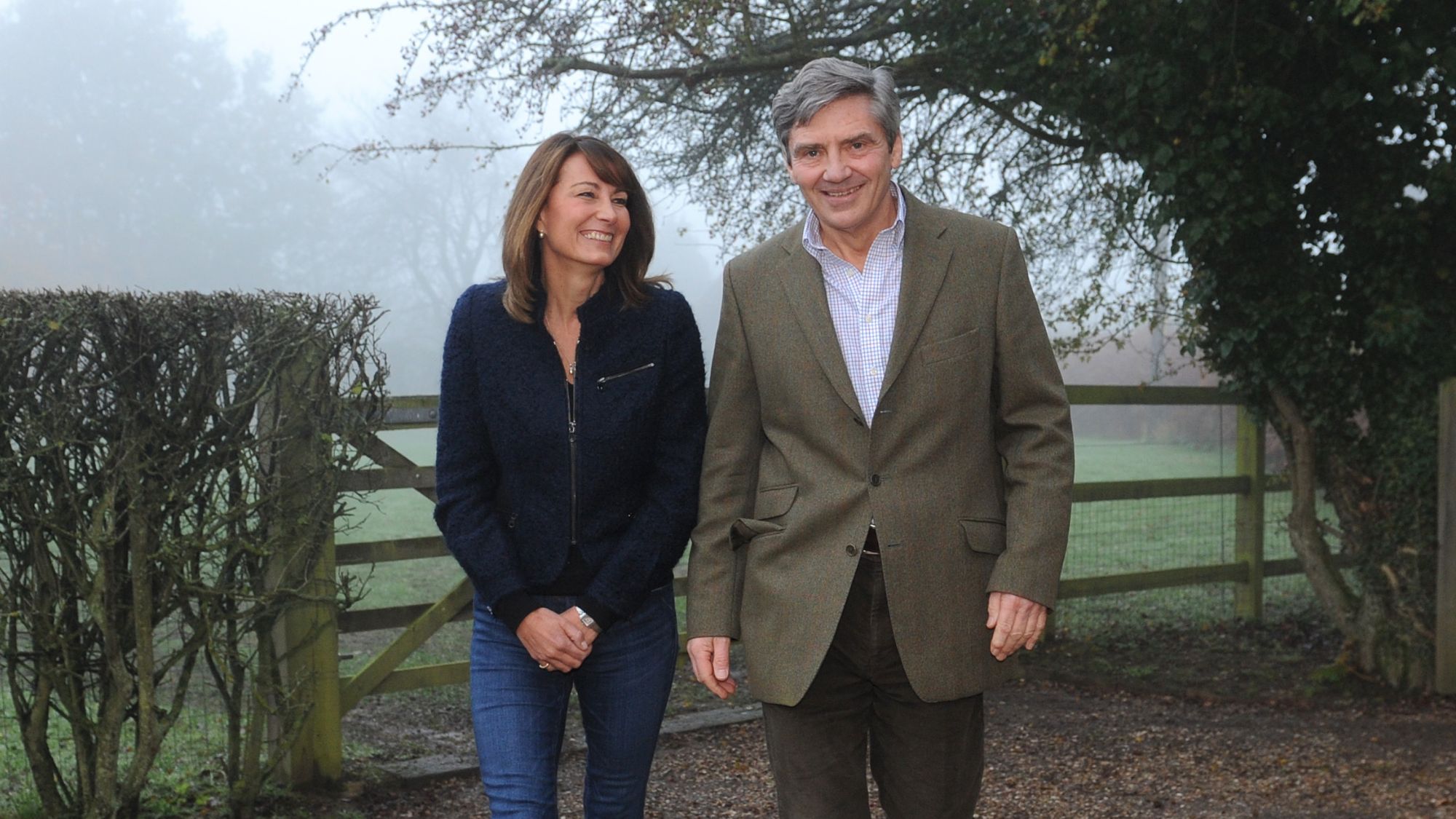 Carole and Michael Middleton in Bucklebury, Berkshire