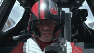 Poe flying in The Force Awakens