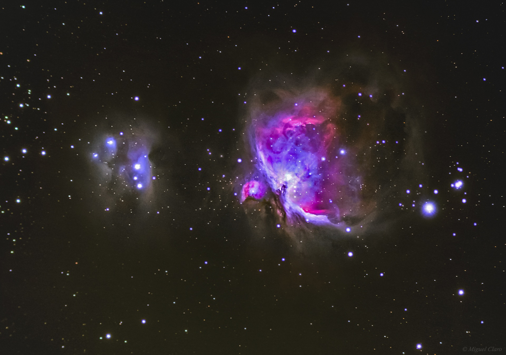 orion nebula telescope view