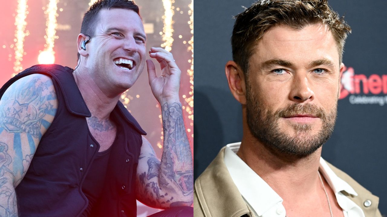 “That was pretty sad”: Watch Avengers megastar Chris Hemsworth’s shambolic attempt to play drums with Parkway Drive...