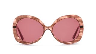 what sunglasses suit me: Lulu Guinness Honeysuckle Gingham Sunglasses