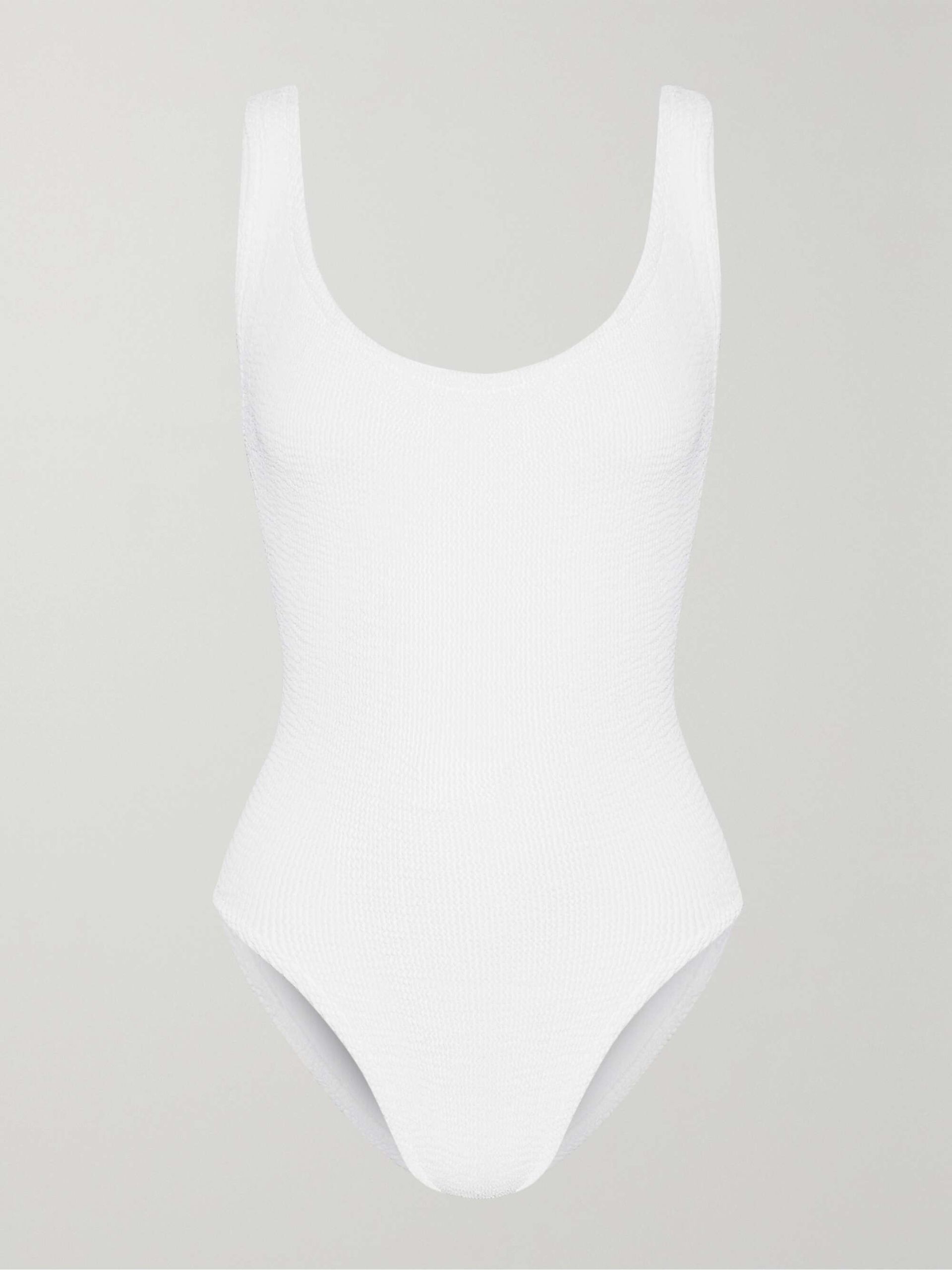 Square Neck Seersucker Swimsuit