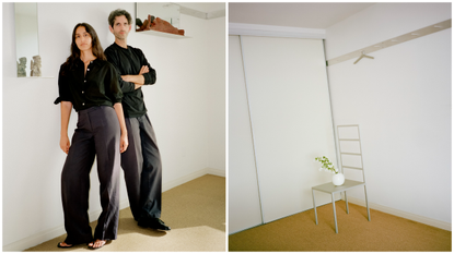 Joshi Greene designers in their LA apartment