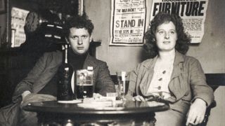 Dylan Thomas - portrait of Welsh poet with wife Caitlin Thomas. 1914-1953 (Photo by Culture Club/Getty Images)