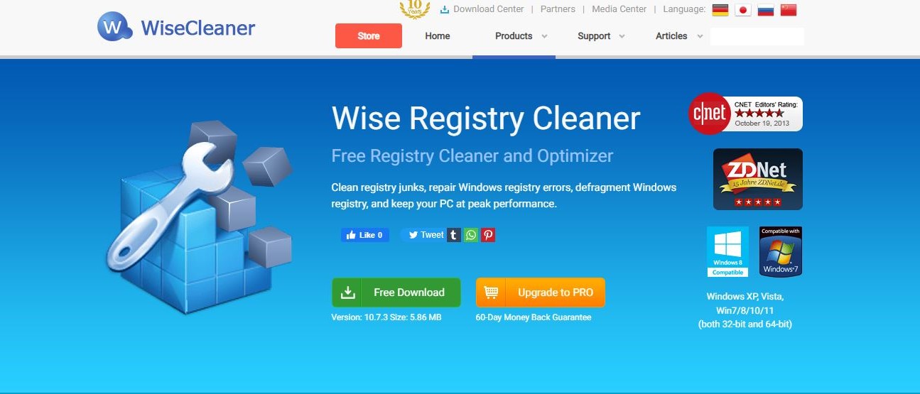 download the last version for ios Wise Registry Cleaner Pro 11.1.1.716