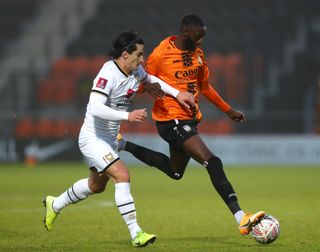 Muhammadu Faal in action for Barnet back in 2020