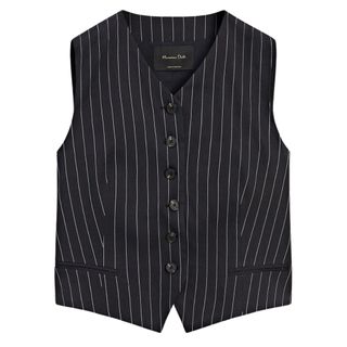 Massimo Dutti Pinstriped Co-ord Waistcoat