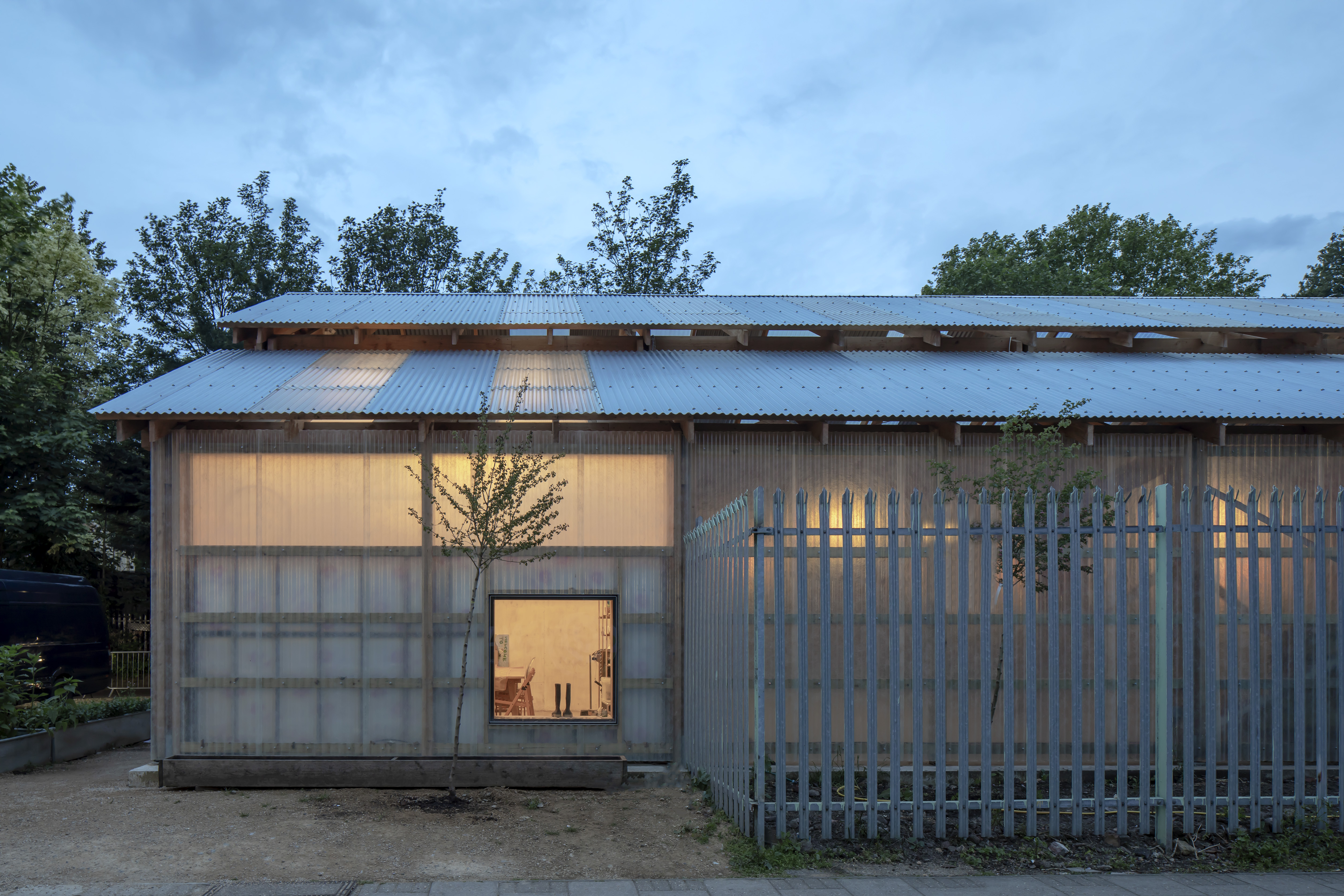 Feilden Fowles' office space at the Waterloo City Farm.