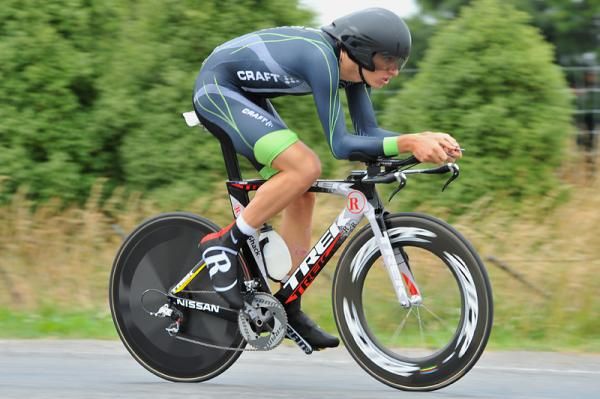 Jesse Sergent (Radioshack-Nissan-Trek) had to settle for third with a time of 50 minutes and three seconds
