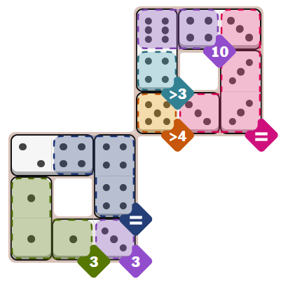 Solution for NYT Pips Medium Puzzle on Thursday, April 23, 2026