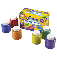 Crayola 6-Color Glitter Washable Kids Paint | $9.69 at Staples