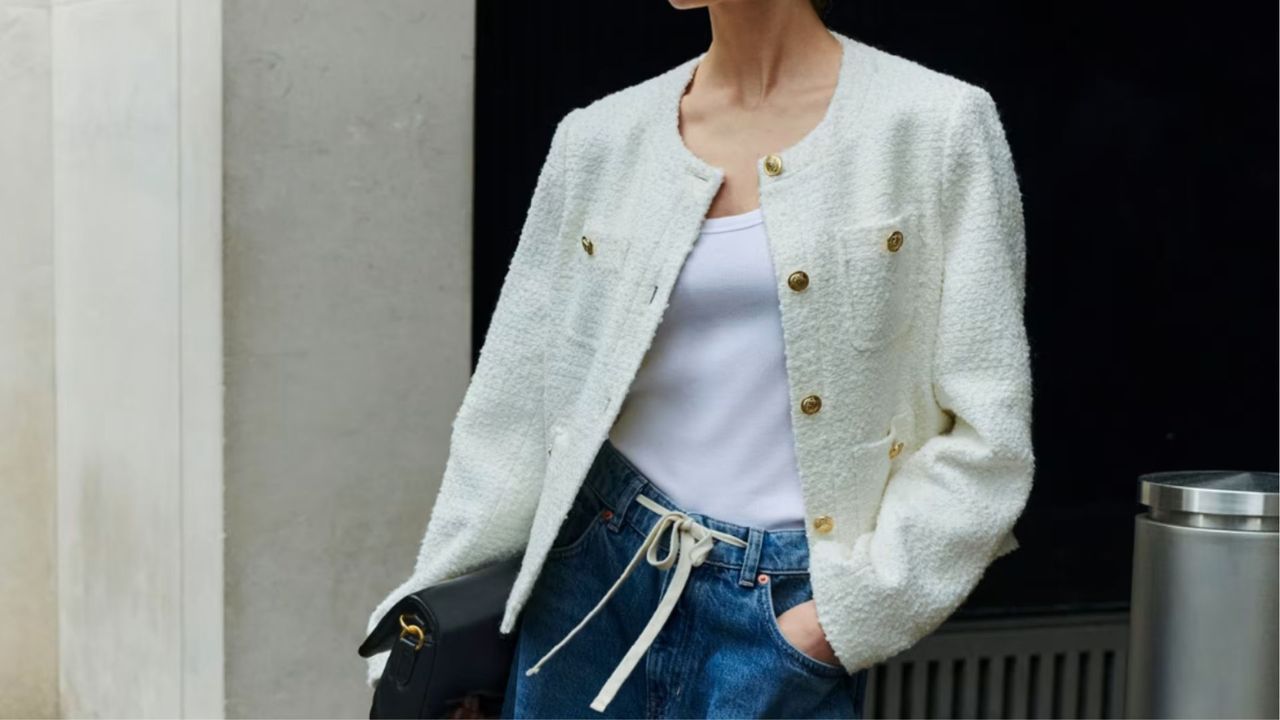 M&amp;S tweed jacket that looks like a Chanel piece