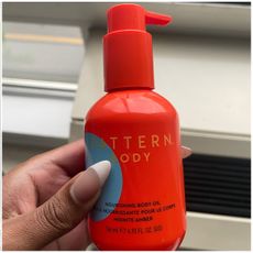a bottle of body oil