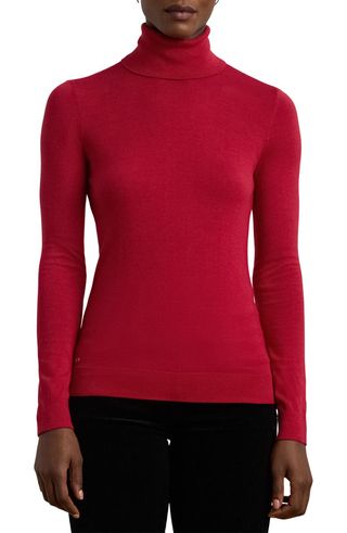 Ribbed Turtleneck Sweater