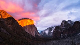 El capitan at sunset