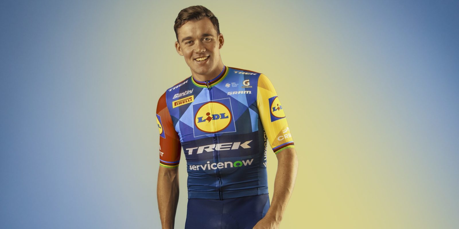 Mads Pedersen in the new Lidl-Trek kit