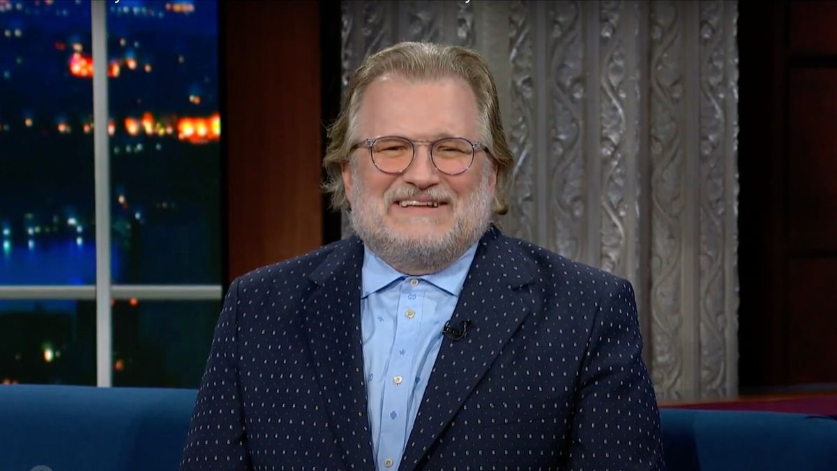 Drew Carey on The Late Show With Stephen Colbert. 