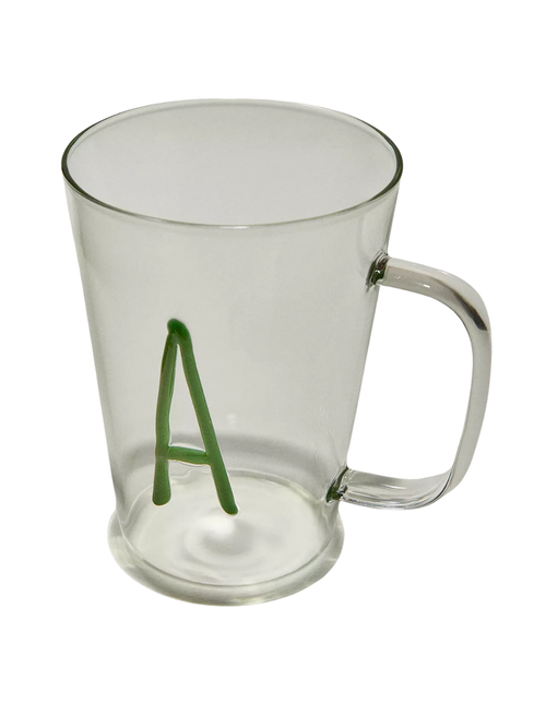Borosilicate Mug with Letter Detail