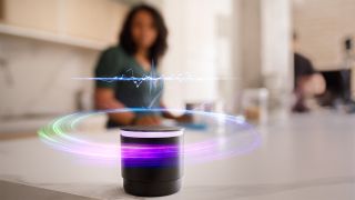 Smart speaker monitoring a kitchen