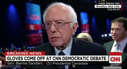 Bernie Sanders explains the rougher tone of the Democratic debate