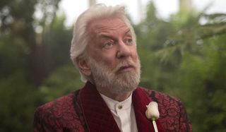 Donald Sutherland as President Snow in Hunger Games