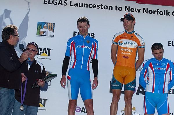 The podium (l-r) Alexander Serov (2nd,Russian National Team), Steele Von Hoff (1st,Genesys Wealth Advisers) and Alexi Markov (3rd,Russian National Team).