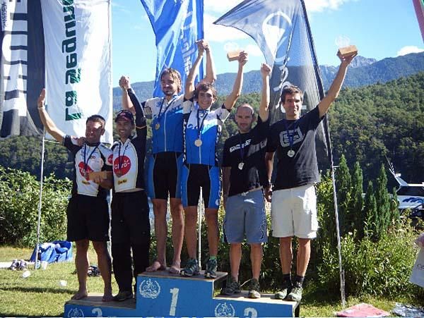 Overall and open men's winners Martin Flano and Nicolas Prudencio (Chile)