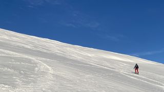 uphill skiing