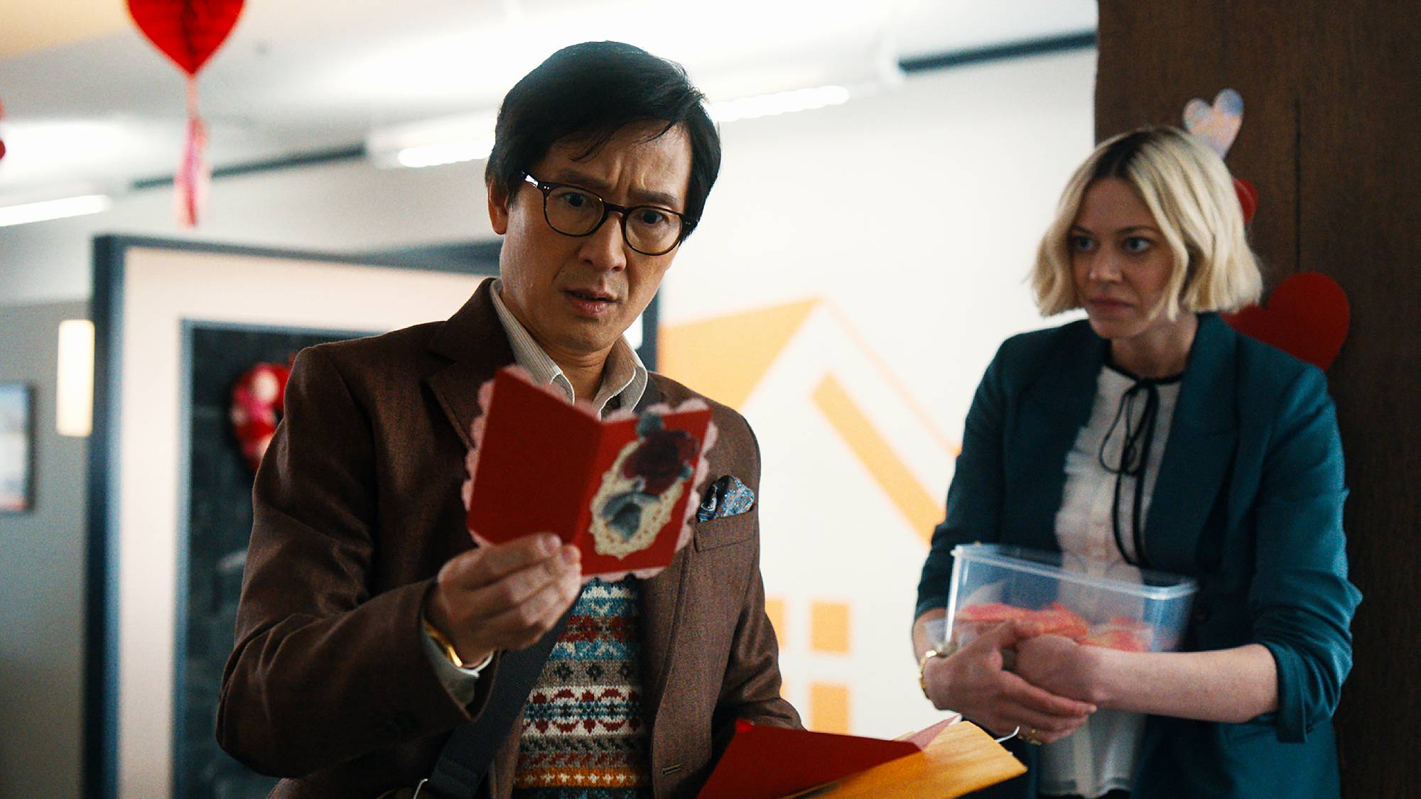 Marvin Gable (Ke Huy Quan) and Ashley (Lio Tipton) in &quot;Love Hurts&quot;