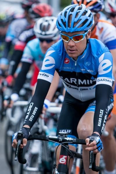 Tom Danielson (Garmin-Barracuda) stayed safely near the front all day.