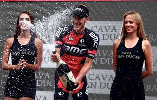 Jempy Drucker (BMC) celebrates his stage 16 victory