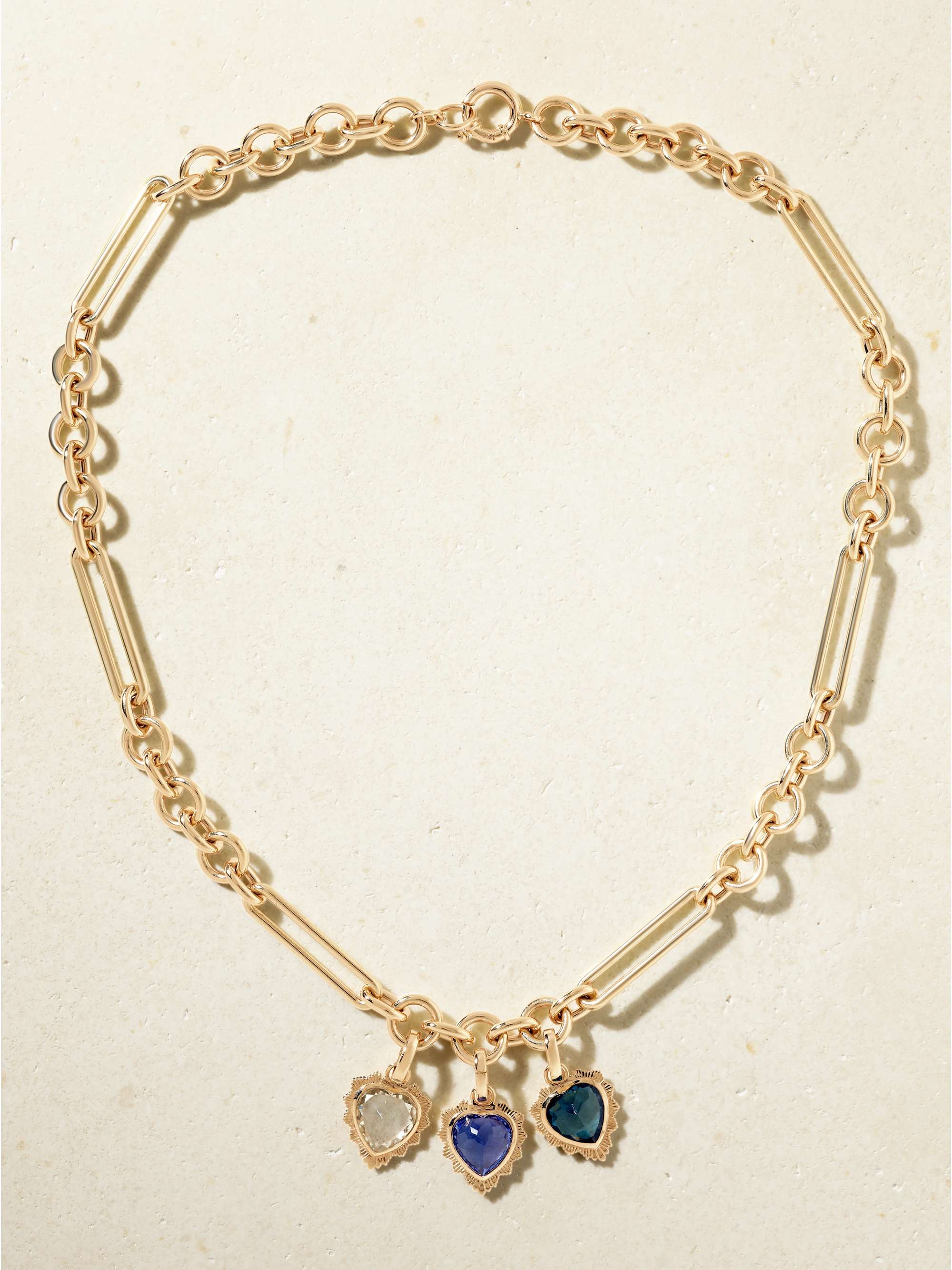 18-Karat Gold Multi-Stone Necklace