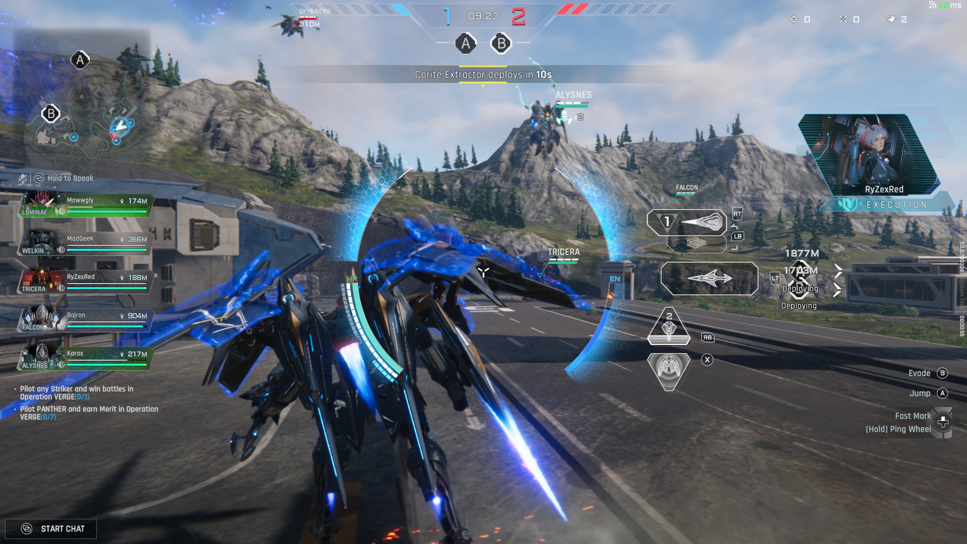 Targeting another player in Mecha Break
